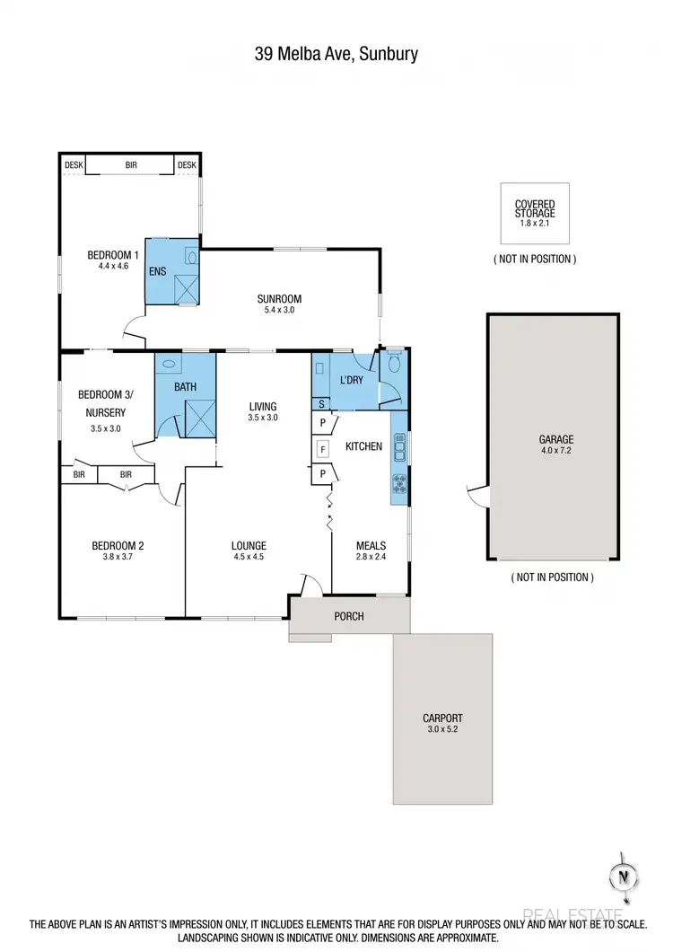 Floorplan of Homely house listing, 39 Melba Avenue, Sunbury VIC 3429