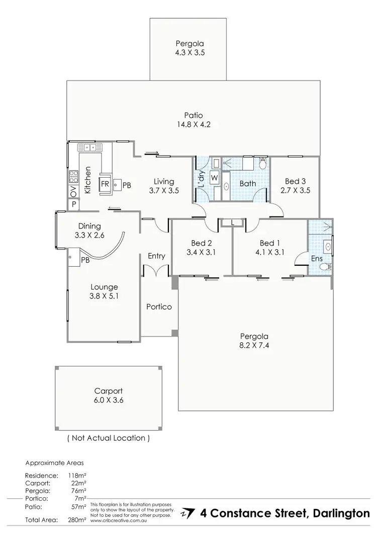 Floorplan of Homely house listing, 4 Constance Street, Darlington WA 6070