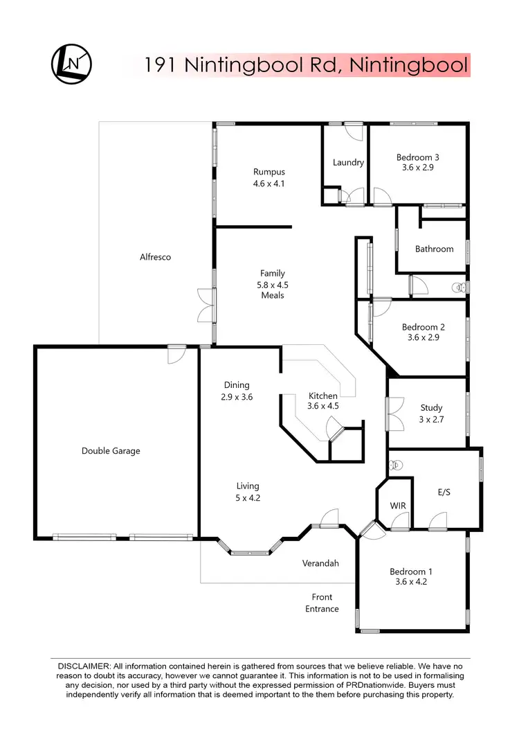 Floorplan of Homely house listing, 191 Nintingbool Road, Nintingbool VIC 3351