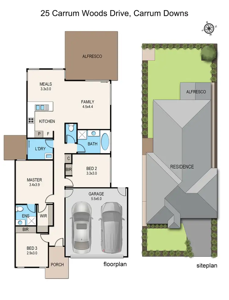 Floorplan of Homely house listing, 25 Carrum Woods Drive, Carrum Downs VIC 3201
