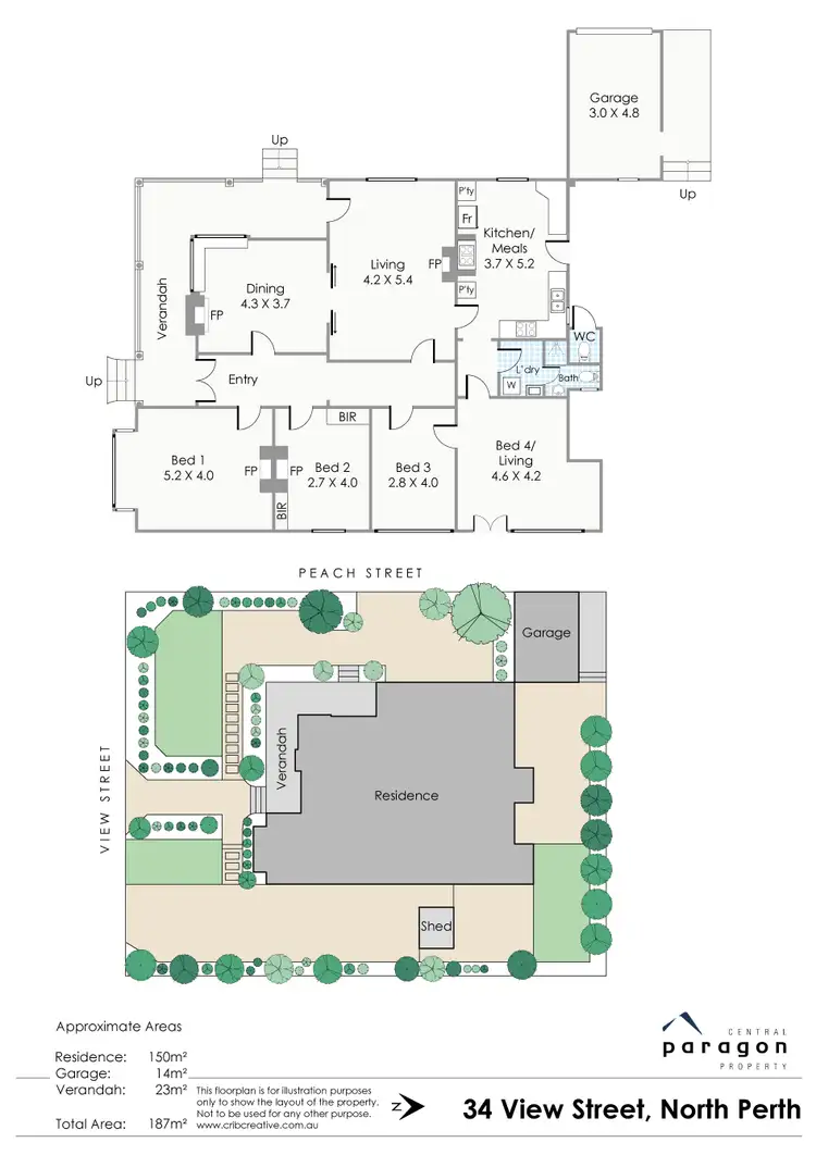 Floorplan of Homely house listing, 34 View Street, North Perth WA 6006