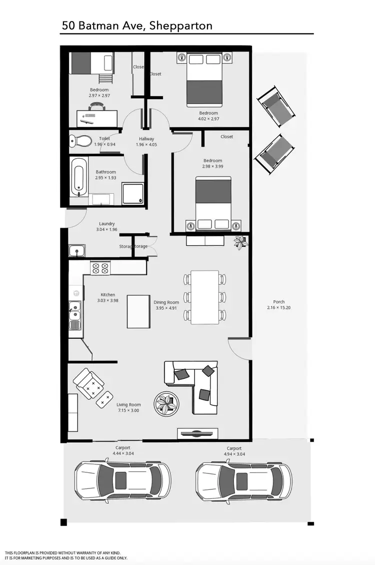 Floorplan of Homely house listing, 50 Batman Avenue, Shepparton VIC 3630