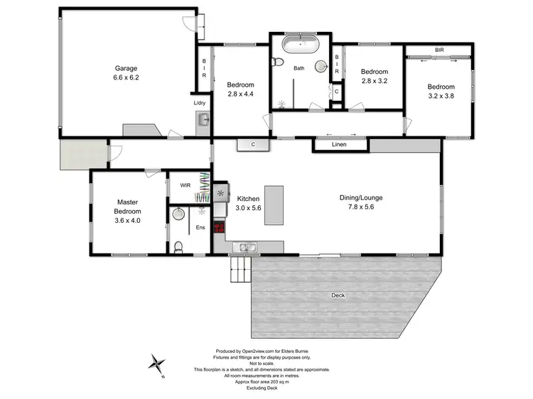 Floorplan of Homely house listing, 4 Shepton Close, Cooee TAS 7320
