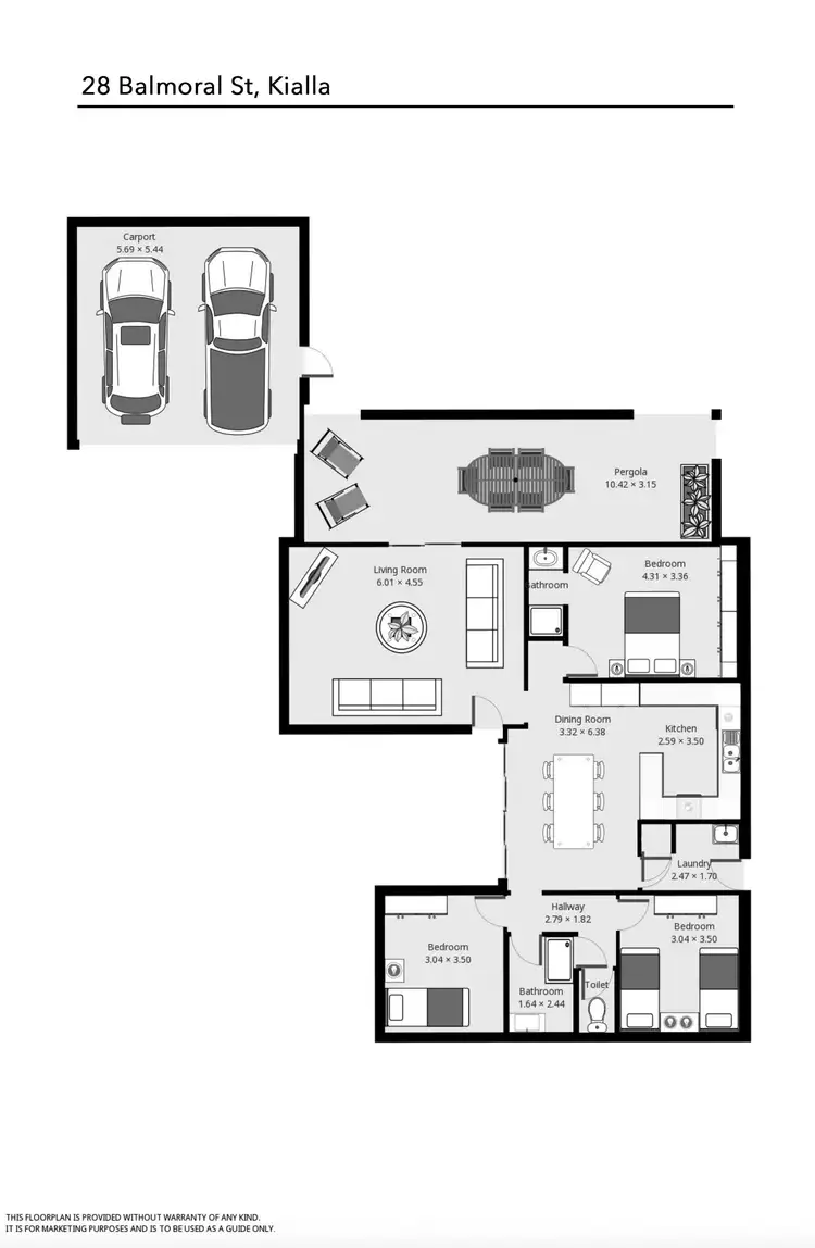 Floorplan of Homely house listing, 28 Balmoral Street, Shepparton VIC 3630