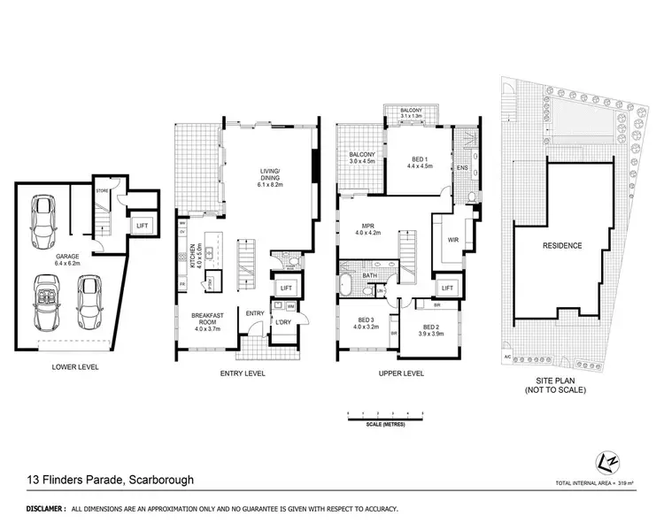 Floorplan of Homely house listing, 13 Flinders Parade, Scarborough QLD 4020