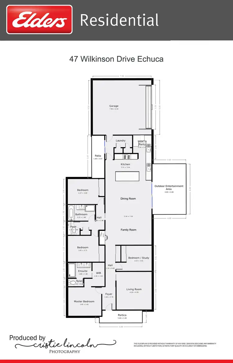 Floorplan of Homely house listing, 47 Wilkinson Drive, Echuca VIC 3564