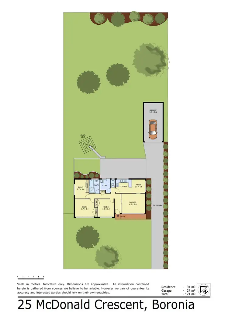 Floorplan of Homely house listing, 25 McDonald Crescent, Boronia VIC 3155