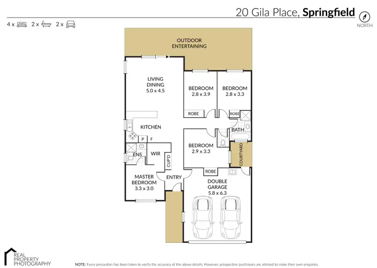 Floorplan of Homely house listing, 20 Gila Place, Springfield QLD 4300