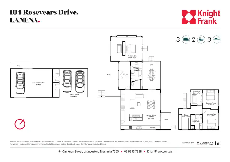 Floorplan of Homely house listing, 104 Rosevears Drive, Lanena TAS 7275