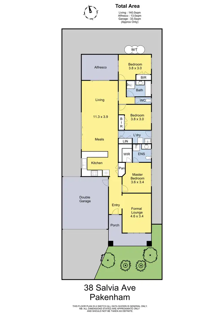 Floorplan of Homely house listing, 38 Salvia Avenue, Pakenham VIC 3810