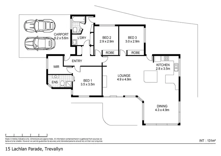 Floorplan of Homely house listing, 15 Lachlan Parade, Trevallyn TAS 7250