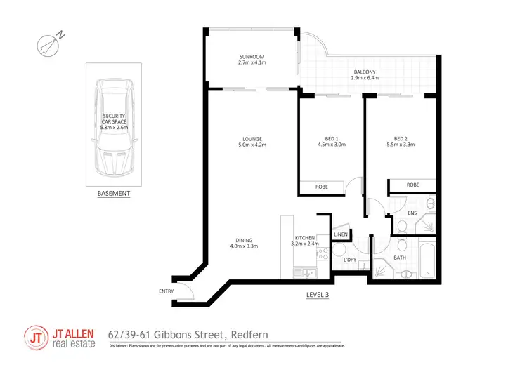 Floorplan of Homely apartment listing, 62/39 Gibbons Street, Redfern NSW 2016