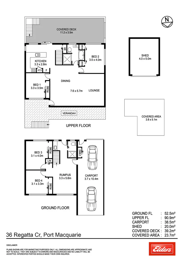 Floorplan of Homely house listing, 36 Regatta Crescent, Port Macquarie NSW 2444