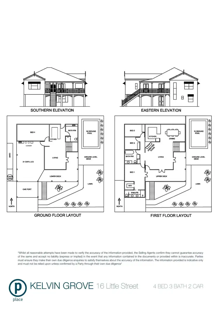 Floorplan of Homely house listing, 16 Little Street, Kelvin Grove QLD 4059