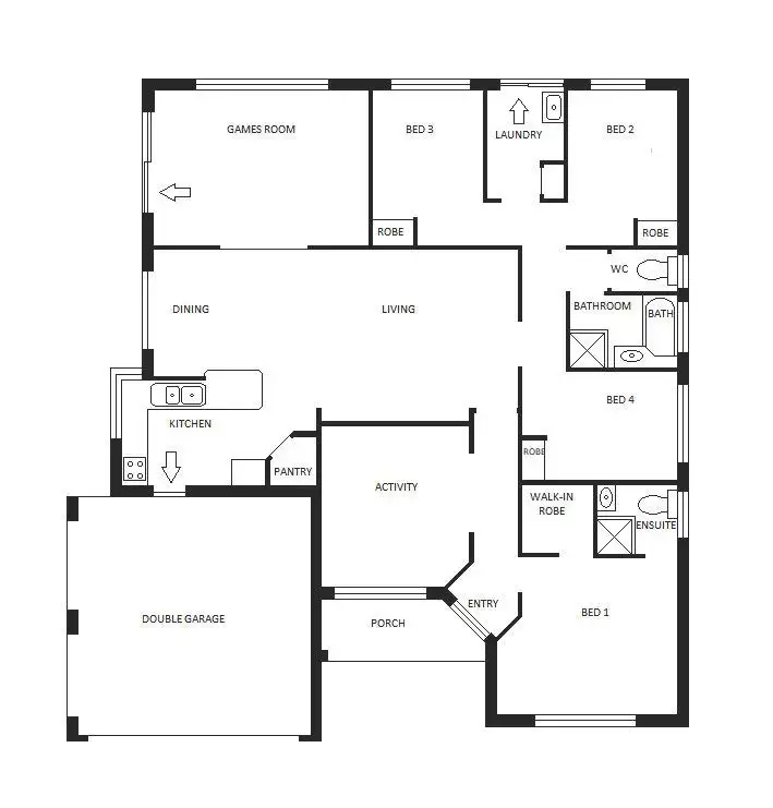 Floorplan of Homely house listing, 28 Trevino Drive, Port Kennedy WA 6172