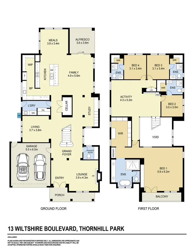 Floorplan of Homely house listing, 13 Wiltshire Boulevard, Thornhill Park VIC 3335