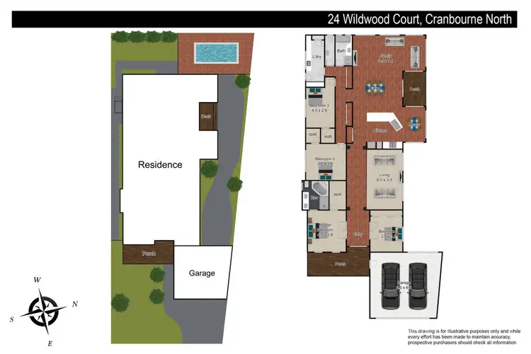 Floorplan of Homely house listing, 24 Wildwood Court, Cranbourne North VIC 3977