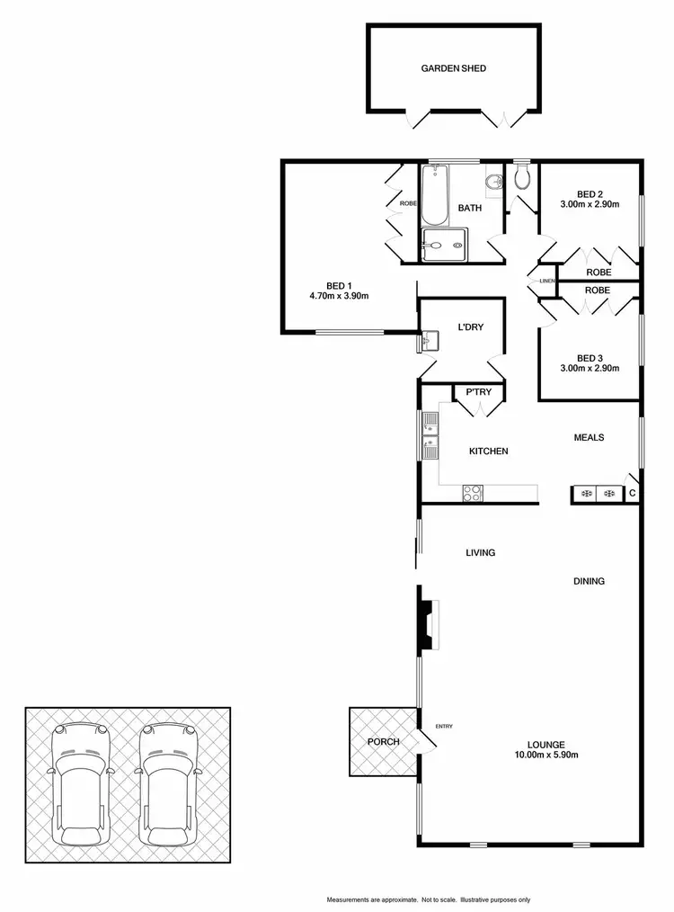 Floorplan of Homely house listing, 115 Adams Street, Jindera NSW 2642