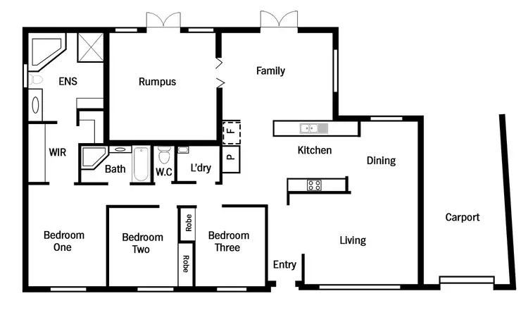 Floorplan of Homely house listing, 4 Burnell Place, Monash ACT 2904