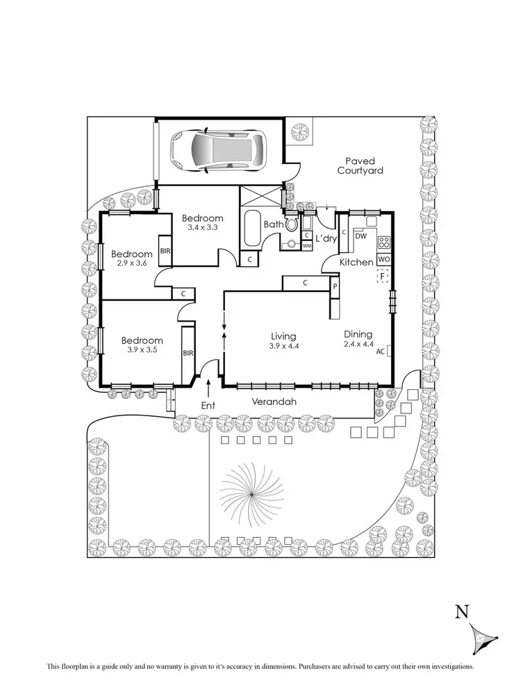 Floorplan of Homely unit listing, 1/30 Foote Street, Brighton VIC 3186