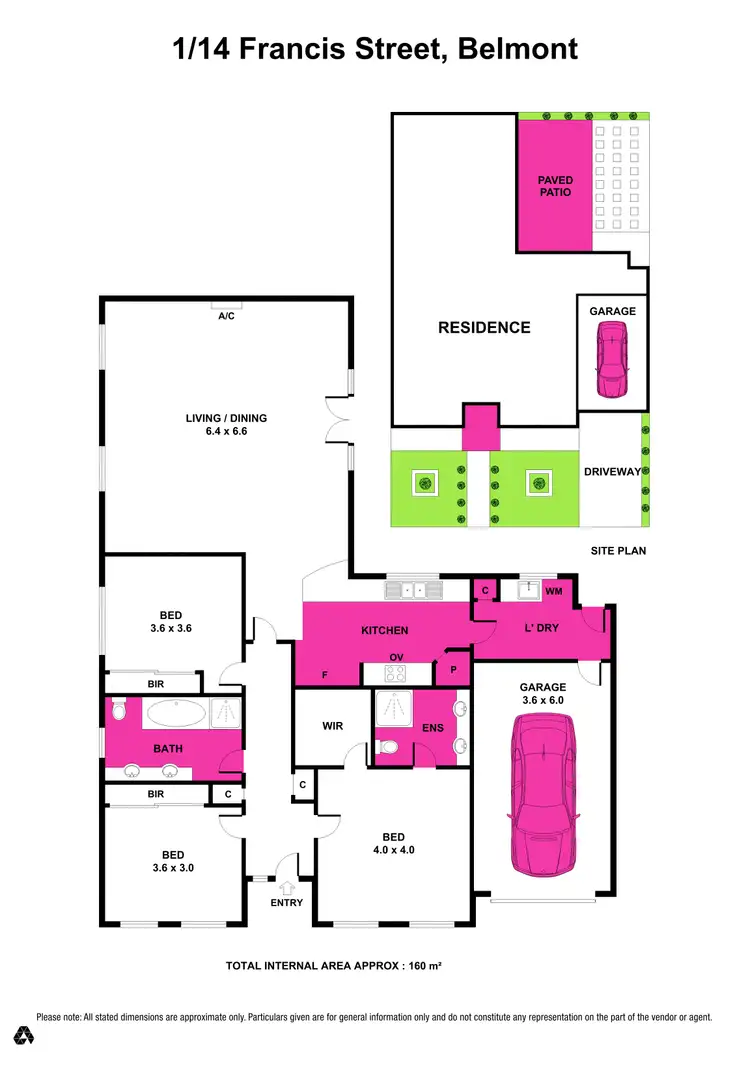 Floorplan of Homely townhouse listing, 1/14 Francis St, Belmont VIC 3216