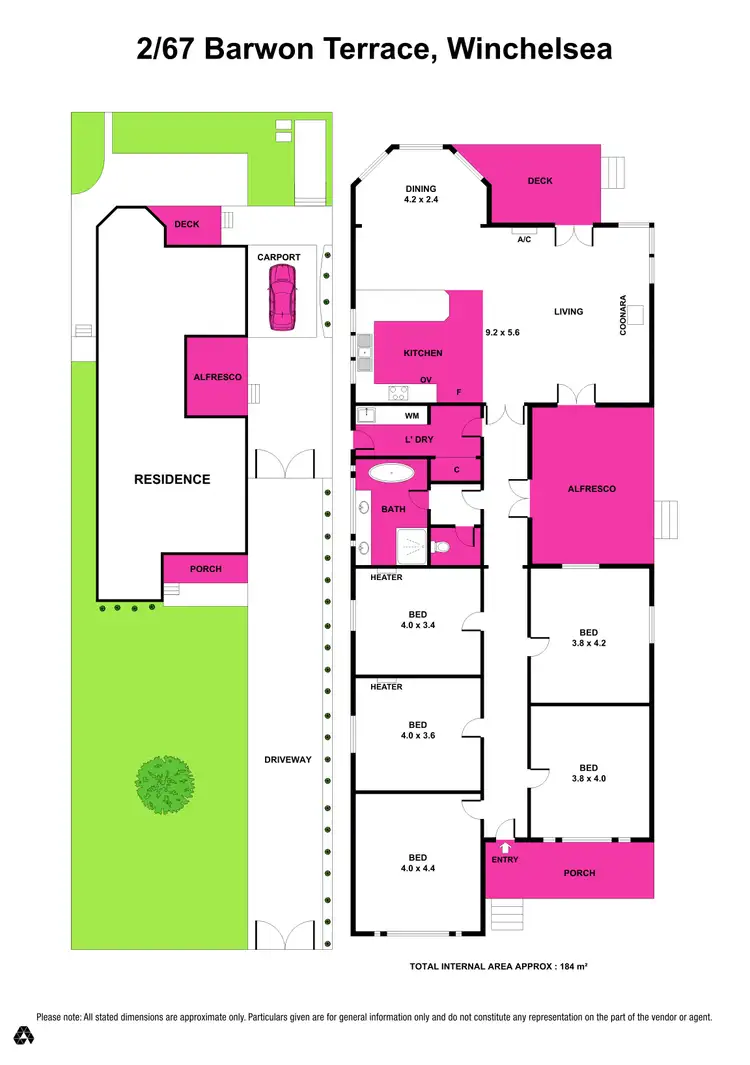 Floorplan of Homely house listing, 2/67 Barwon Terrace, Winchelsea VIC 3241