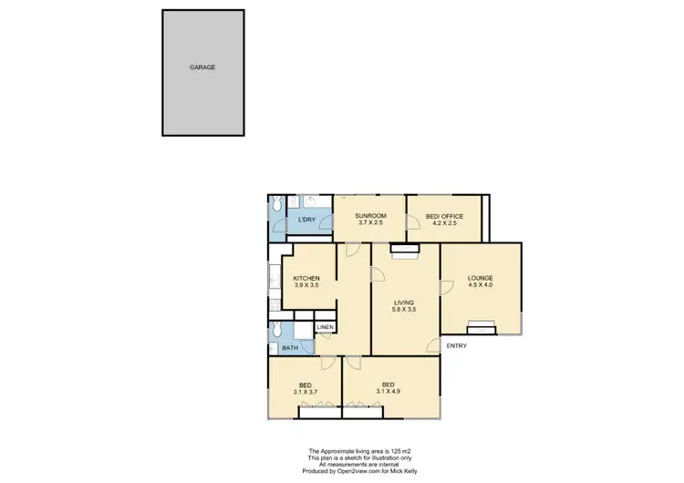 Floorplan of Homely house listing, 11 Nixon Street, Benalla VIC 3672