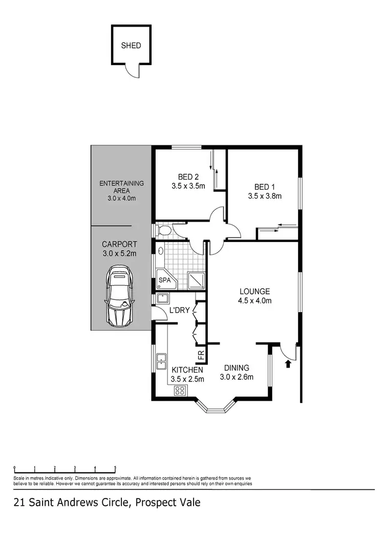 Floorplan of Homely house listing, 1/21 St Andrews Circle, Prospect Vale TAS 7250