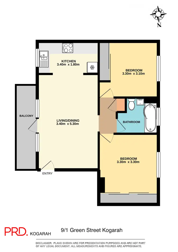 Floorplan of Homely unit listing, 9/1 Green Street, Kogarah NSW 2217
