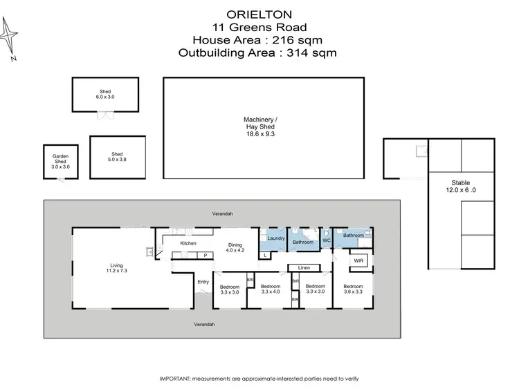 Floorplan of Homely house listing, 11 Greens Road, Orielton TAS 7172