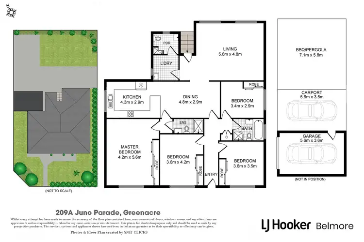 Floorplan of Homely house listing, 209A Juno Parade, Greenacre NSW 2190