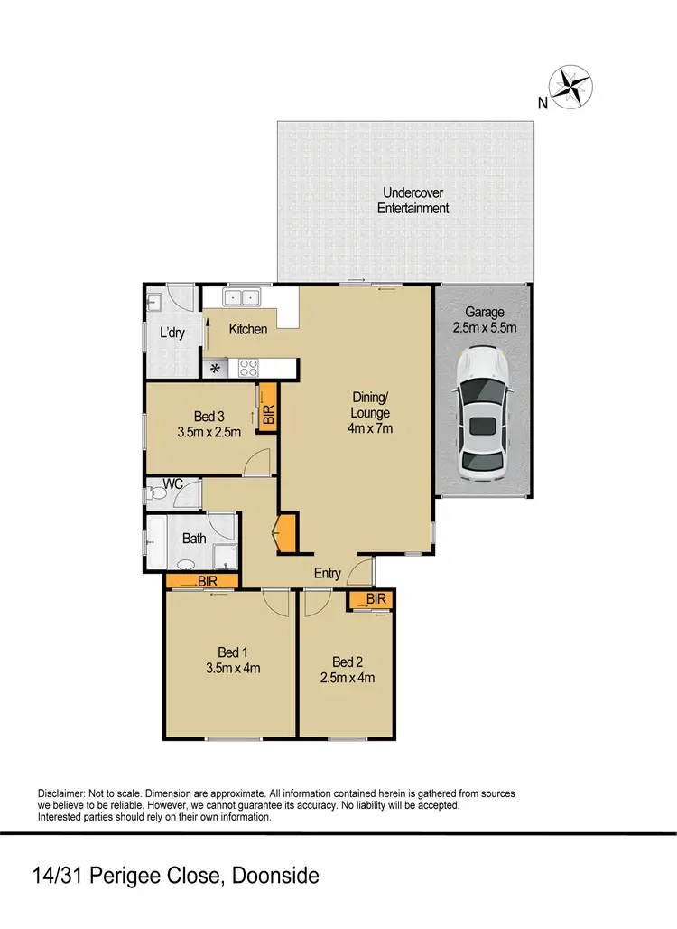 Floorplan of Homely villa listing, 14/31 Perigee Close, Doonside NSW 2767