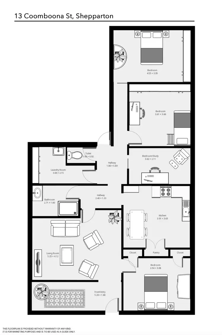 Floorplan of Homely house listing, 13 Coomboona Street, Shepparton VIC 3630