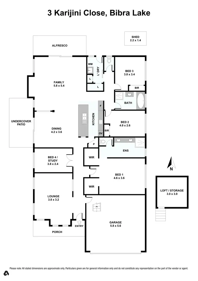 Floorplan of Homely house listing, 3 Karijini Close, Bibra Lake WA 6163