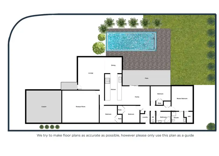 Floorplan of Homely house listing, 45 Waterview Drive, Bushland Beach QLD 4818