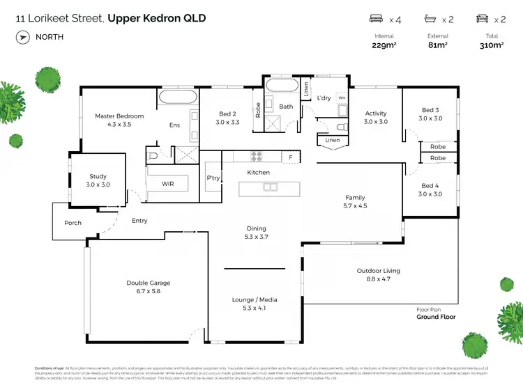 Floorplan of Homely house listing, 11 Lorikeet Street, Upper Kedron QLD 4055