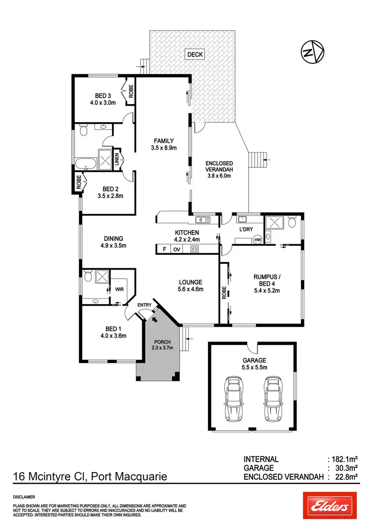 Floorplan of Homely house listing, 16 McIntyre Close, Port Macquarie NSW 2444