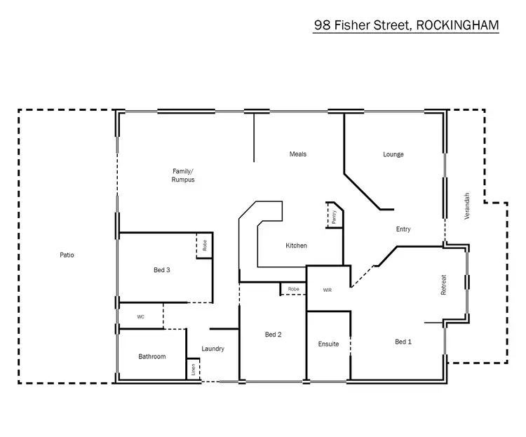 Floorplan of Homely house listing, 98 Fisher Street, Rockingham WA 6168
