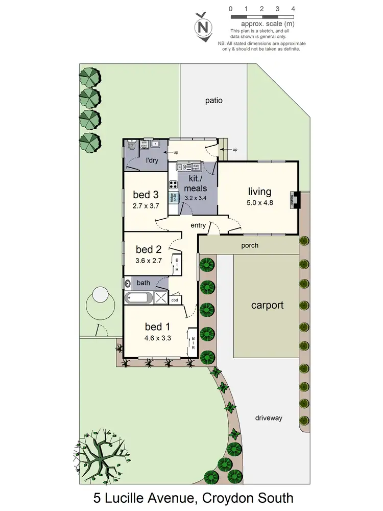 Floorplan of Homely house listing, 5 Lucille Avenue, Croydon South VIC 3136