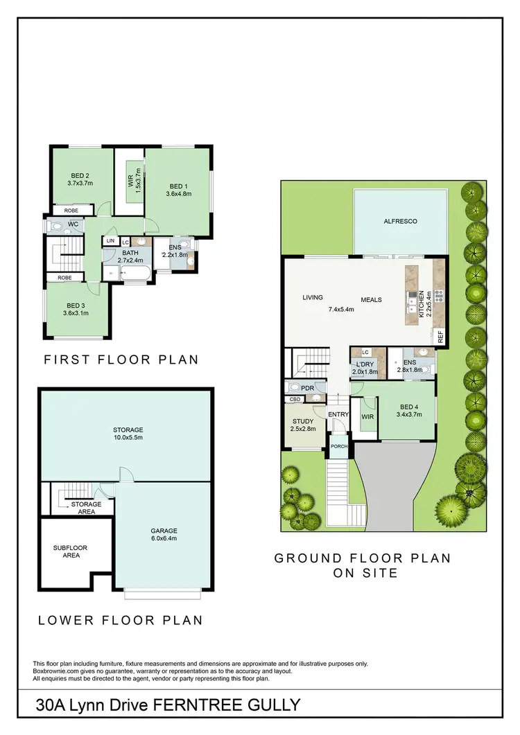 Floorplan of Homely house listing, 30A Lynn Drive, Ferntree Gully VIC 3156