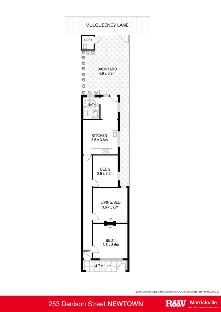 Floorplan of Homely house listing, 253 Denison Street, Newtown NSW 2042