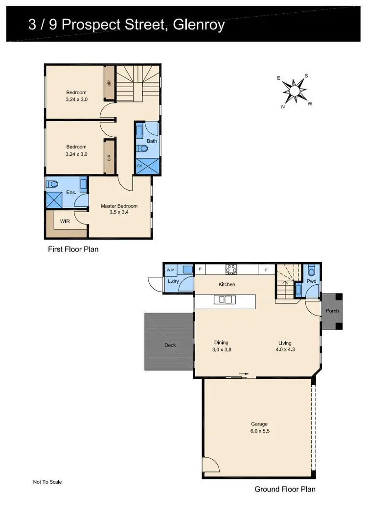 Floorplan of Homely townhouse listing, 3/9 Prospect Street, Glenroy VIC 3046