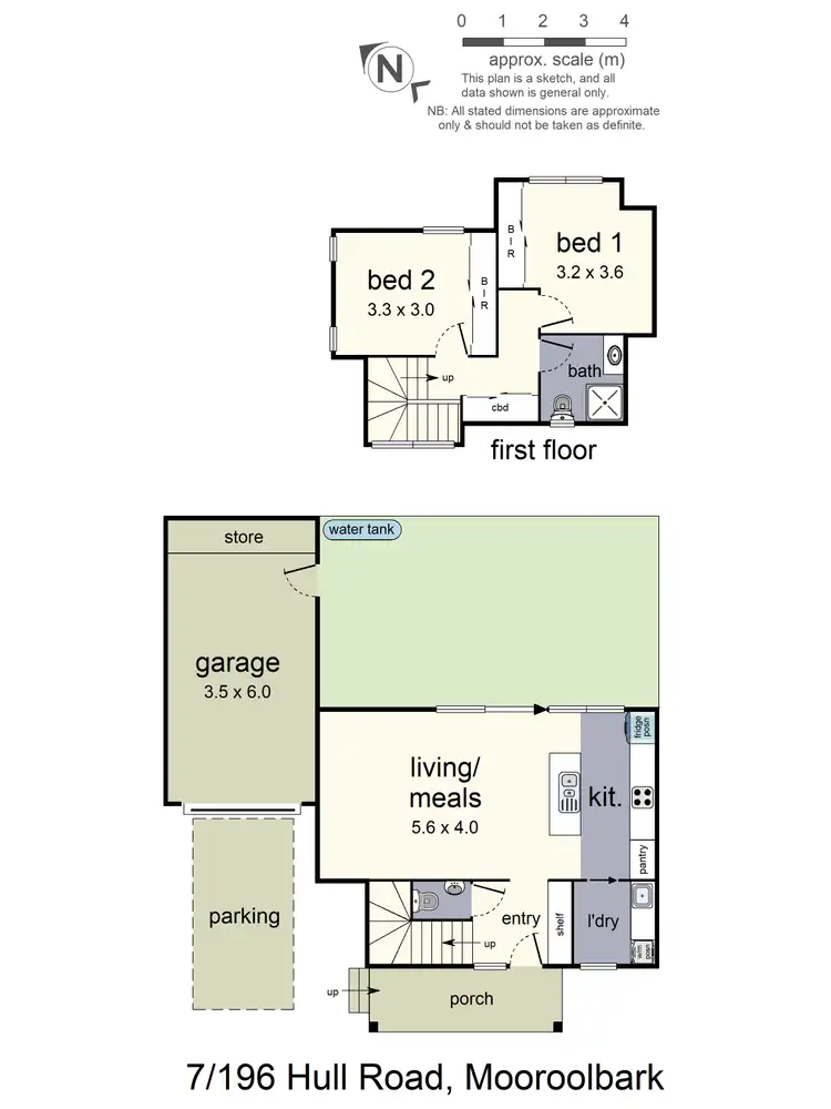 Floorplan of Homely townhouse listing, 7/196 Hull Road, Mooroolbark VIC 3138