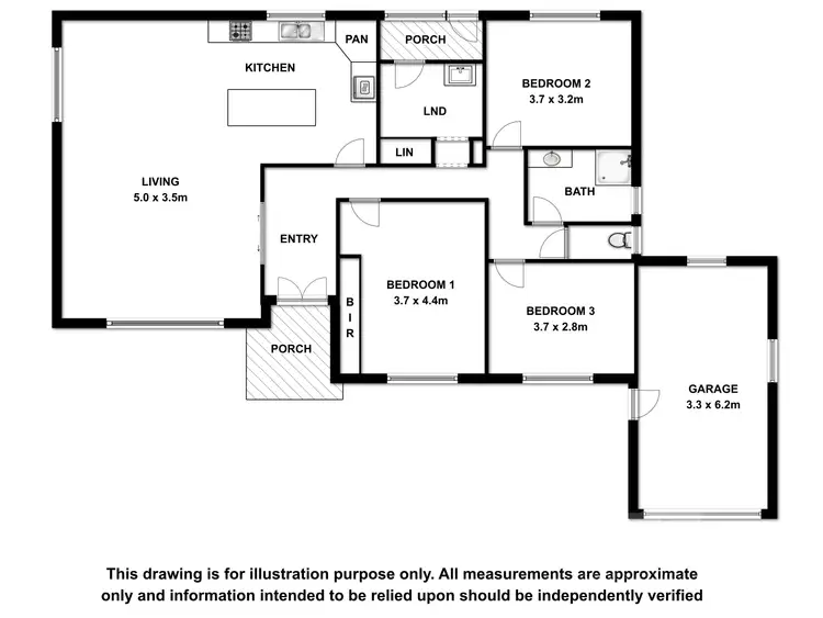 Floorplan of Homely house listing, 28 Haynes Street, Bordertown SA 5268