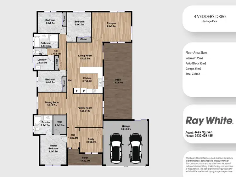Floorplan of Homely house listing, 4 Vedders Drive, Heritage Park QLD 4118