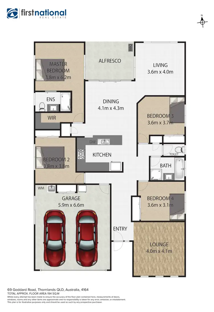 Floorplan of Homely house listing, 69 Goddard Road, Thornlands QLD 4164