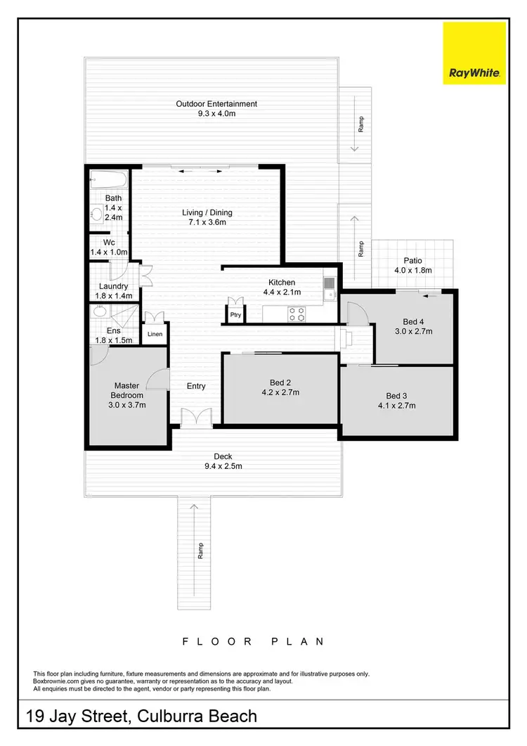 Floorplan of Homely house listing, 19 Jay Street, Culburra Beach NSW 2540