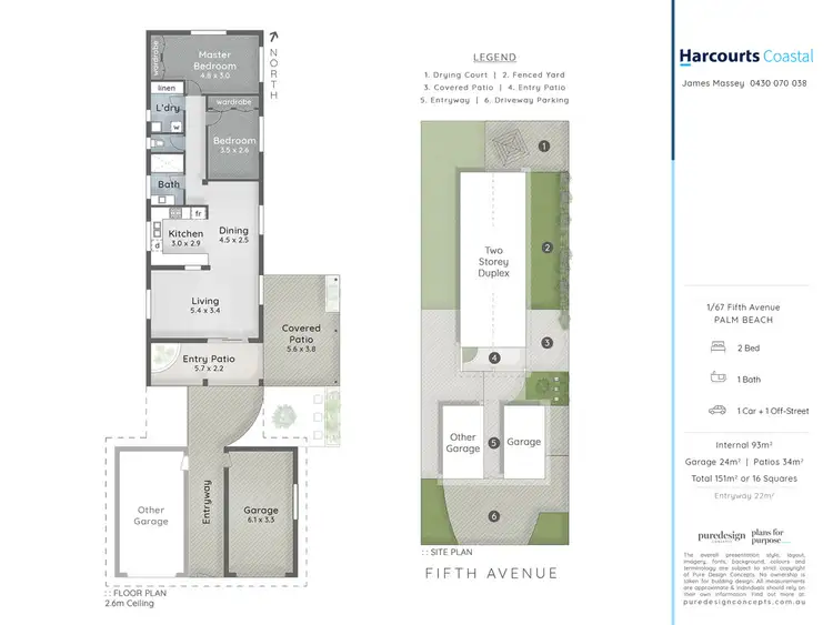 Floorplan of Homely semi-detached listing, 1/67 Fifth Avenue, Palm Beach QLD 4221