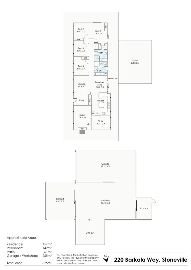 Floorplan of Homely house listing, 220 Barkala Way, Stoneville WA 6081