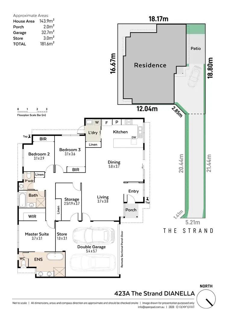 Floorplan of Homely house listing, 423A The Strand, Dianella WA 6059